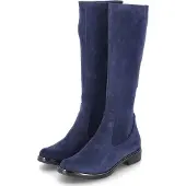 Caprice Damen under the knee Stiefel Blau Textil Größe: 71/2