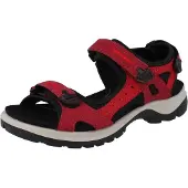 Ecco Yucatan Damen Sandale rot Nubukleder - Größe: 36
