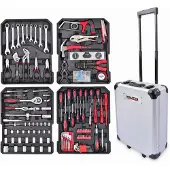 Kreator Werkzeugtrolley Set Werkzeugkoffer Aluminium 253 Teile abschließbar