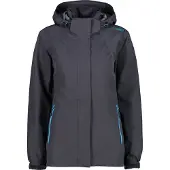 CMP Damen Jacke Jacket Zip Hood Grau 50