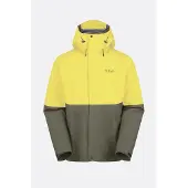 Rab Downpour Jacket pollen/army (PAR) S