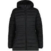 CMP Damen lange Kapuzenjacke mit Reißverschluss Sorona Aura