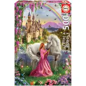Sonstige Verlage Educa Puzzle. Fairy and Unicorn 500 Teile