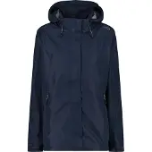 CMP - Damenjacke mit Reißverschluss, Kapuze und Belüftung, Schwarz Blau, XXS