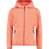 CMP Kid G Jacket Fix Hood Campari-Bianco 176