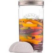 Kilner Fermentier Set | 1 Liter Glas mit Gärungsdeckel | einfaches Haltbarmachen