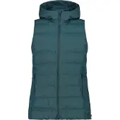 CMP Wattierte ärmellose Damenjacke mit Kapuze und Reißverschluss