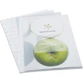 Rapesco 100  Prospekthüllen DIN A4 transparent genarbt 0,06 mm