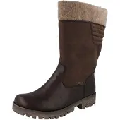 Rieker Damen Hochschaftstiefel braun Kunstleder - Größe: 41