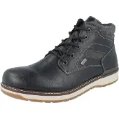 Rieker Herren Schnürboots schwarz Kunstleder - Größe: 43