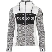 Mountain Peak Zipper Hoodie aus zwei Materialien für Damen