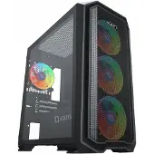 Aqirys WEZEN, Midi Tower, PC, Schwarz, micro ATX, Mini-ITX, Acrylnitril-Butadien-Styrol (ABS), Gehärtetes Glas, Stahl, Gaming