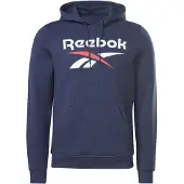 Reebok Identity Fleece Stacked Logo Pullover Sweatshirt