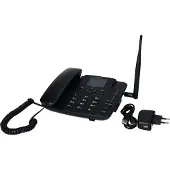 Maxcom Comfort MM41D, Smartphone, Kabelgebundenes Mobilteil, Freisprecheinrichtung, Anrufer-Identifikation, Schwarz