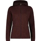 CMP - Women's Jacket Fix Hood 36H2676 - Fleecejacke Gr 46 braun