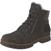 Waldlaufer H Xara Damen Stiefelette braun carbon Nubukleder - Größe: UK 8