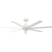 Beacon Lighting Deckenventilator mit Licht Atlanta weiß 142 cm leise Atlanta, dimmbar, weiß / opal, für Wohn- / Esszimmer, Kunststoff, Modern