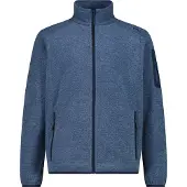 CMP Herren Outdoor Fleece Jacke Knit-Tech Meliert blau 54
