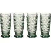 Villeroy & Boch Longdrinkglas "Longdrinkgläser Boston Coloured 400 ml 4er Set", grün, Glas, Trinkgefäße, Longdrinkglas