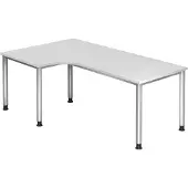 Hjh OFFICE PRO HILO 82 S - Weiß 200 x 120 höhenverstellbar