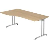 Hjh OFFICE PRO BELA 18 S - 180 x 100 Eiche