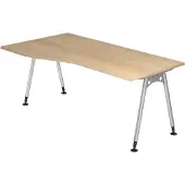 Hjh OFFICE PRO ATOS 18 S - 180 x 100 Eiche höhenverstellbar
