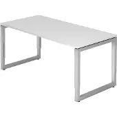 Hjh OFFICE PRO REGO 16 S - 160 x 80 höhenverstellbar Weiß/Silber