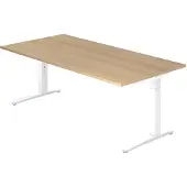 Hjh OFFICE PRO XTRA XB 2E WW - 200 x 100 Eiche höhenverstellbar