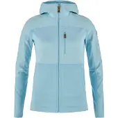 Fjällräven - Leichte Kapuzenfleecejacke - Abisko Trail Fleece W Breeze Blue für Damen - Größe S - Blau