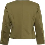 Culture Blusenblazer "Damen Blazer CUpiil", Damen, Gr. 46, grün (burnt olive), Obermaterial: 74% Polyester PES. 22% Viskose CV. 4% Elasthan EL., Blazer Blusenblazer