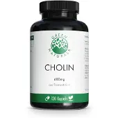 Green Naturals Cholin 600 mg hochdosiert Kapseln vegan