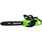 Greenworks 2005807, 40 cm, Bürstenlos, 76,2 / 8 mm (3 / 8 Zoll), Grün, 0,2 l, Akku