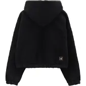 CMP Kapuzenpullover , Damen, Gr. S, schwarz (nero), Obermaterial: 100% Polyester, Pullover Kapuzenpullover, mit verstellbarer Kapuze, für Sportmode und Outdoormode, aus Polyester