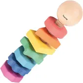 TickiT Rainbow Wooden Shape Twister, 1,5 Jahr(e), Holz, Mehrfarbig