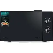 Hisense H23MOBP2H4, Arbeitsplatte, Solo-Mikrowelle, 23 l, 800 W, Drehregler, Schwarz