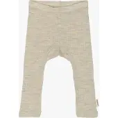 Mikk-Line Leggings Kind Merinowolle, Melange Offwhite, 104