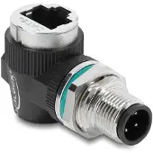 DeLOCK 90664, D-coded 4 pin, RJ-45, Schwarz