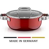 WMF FT Mineral Pro Pots Fusiontec Mineral Pro, Bratentopf mit Deckel, 20 cm, Passion Red