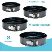 Intirilife 4-teilige Springformen-Set