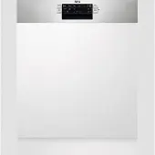 AEG FEE53610ZM, Voll integriert, Standardgröße (60 cm), Weiß, Silber, Tasten, 1,5 m
