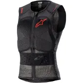 Alpinestars Nucleon Flex Pro Protektorenweste Transparent Rauch Rot Schwarz Größe XS