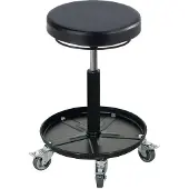 MeyChair Drehhocker ASSISTENT, mit Rollen und Ablage, Sitz PU-Schaum
