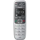 Gigaset E560, Analoges/DECT-Telefon, Kabelloses Mobilteil, 150 Eintragungen, Schwarz, Silber