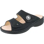 Finn Comfort Colina Damen Pantolette dunkelblau Nubukleder - Größe: 38