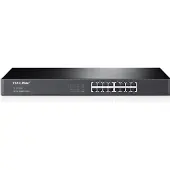 TP-LINK TL-SG1016, Unmanaged, Gigabit Ethernet (10/100/1000), Vollduplex, Rack-Einbau, 1U