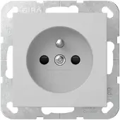 Gira Steckd. Erdstift + SP System 55 Grau m 4485015
