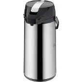 Alfi Pump-Isolierkanne, 2,2 l, Edelstahl, mit Glaseinsatz