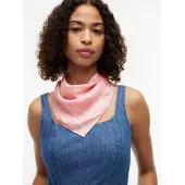 Tommy Hilfiger Modetuch "TOMMY SCRIPT SILK SQUARE" aus reiner Seide