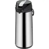 Alfi Pump-Isolierkanne, 3,0 l, Edelstahl, mit Glaseinsatz