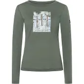 Super.natural W Triple Ski LS eucalyptus/various (18J) S